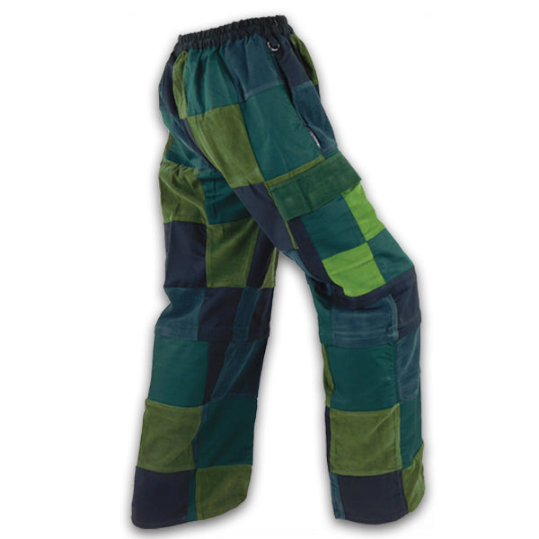 Back to 90's Patchwork Color Block Corduroy Cargo Pants
